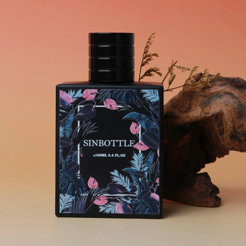 Crafted Geometry: 100ml Square Glass Perfume Bottle, 3D-Printed For Luxury best