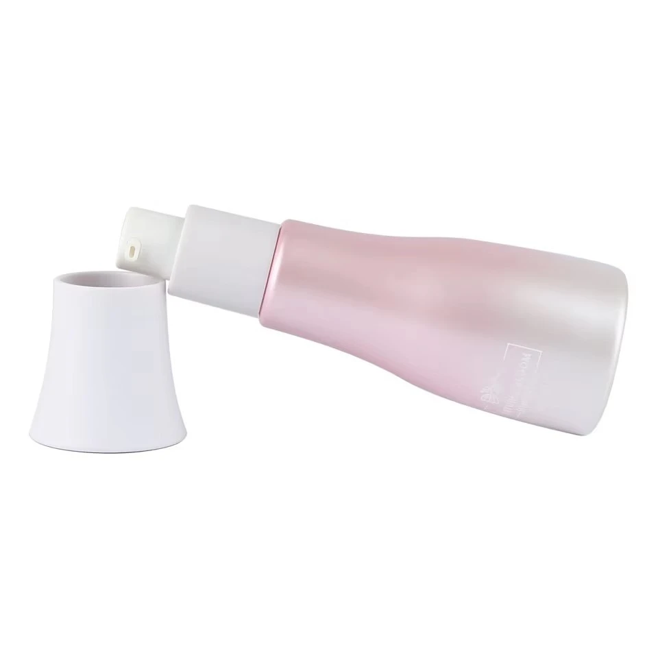 Luxury Pink Gradient Pearlescent Glass Cosmetic Bottle Set 40ml 100ml 120ml Lotion Pump Spray Bottle 50g Eye Cream Jar Wholesale price